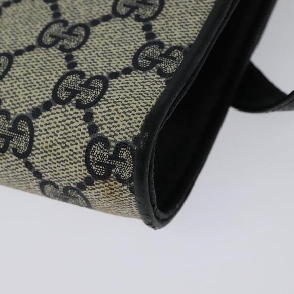 GUCCI GG Supreme Shoulder Bag Pvc Navy Gold - Picture 14 of 16